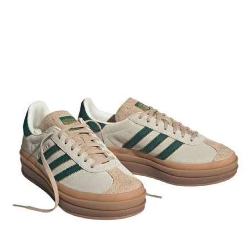 Adidas Grazelle bold with beige and green